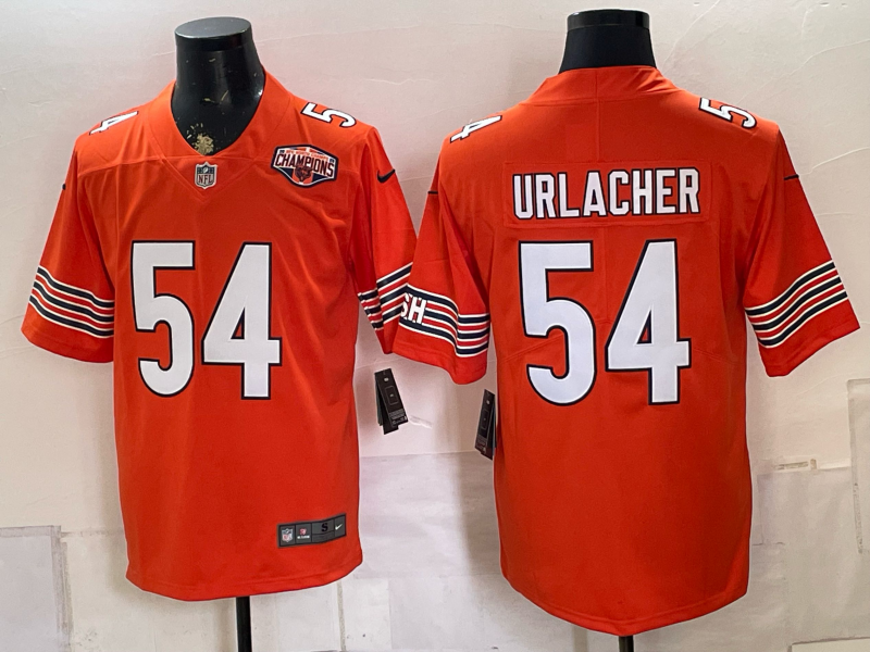 Men 2026 Chicago Bears #54 Urlacher orange Nike Limited NFL Jersey 080804